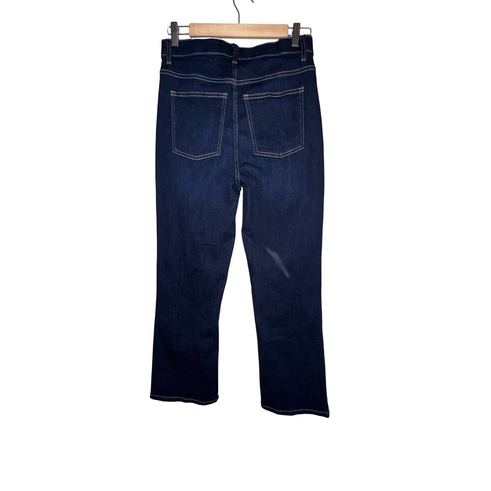 SPANX Size 10 Hayward Wash Kick Flare Jeans Dark Wash Shaping NWT - Picture 3 of 6
